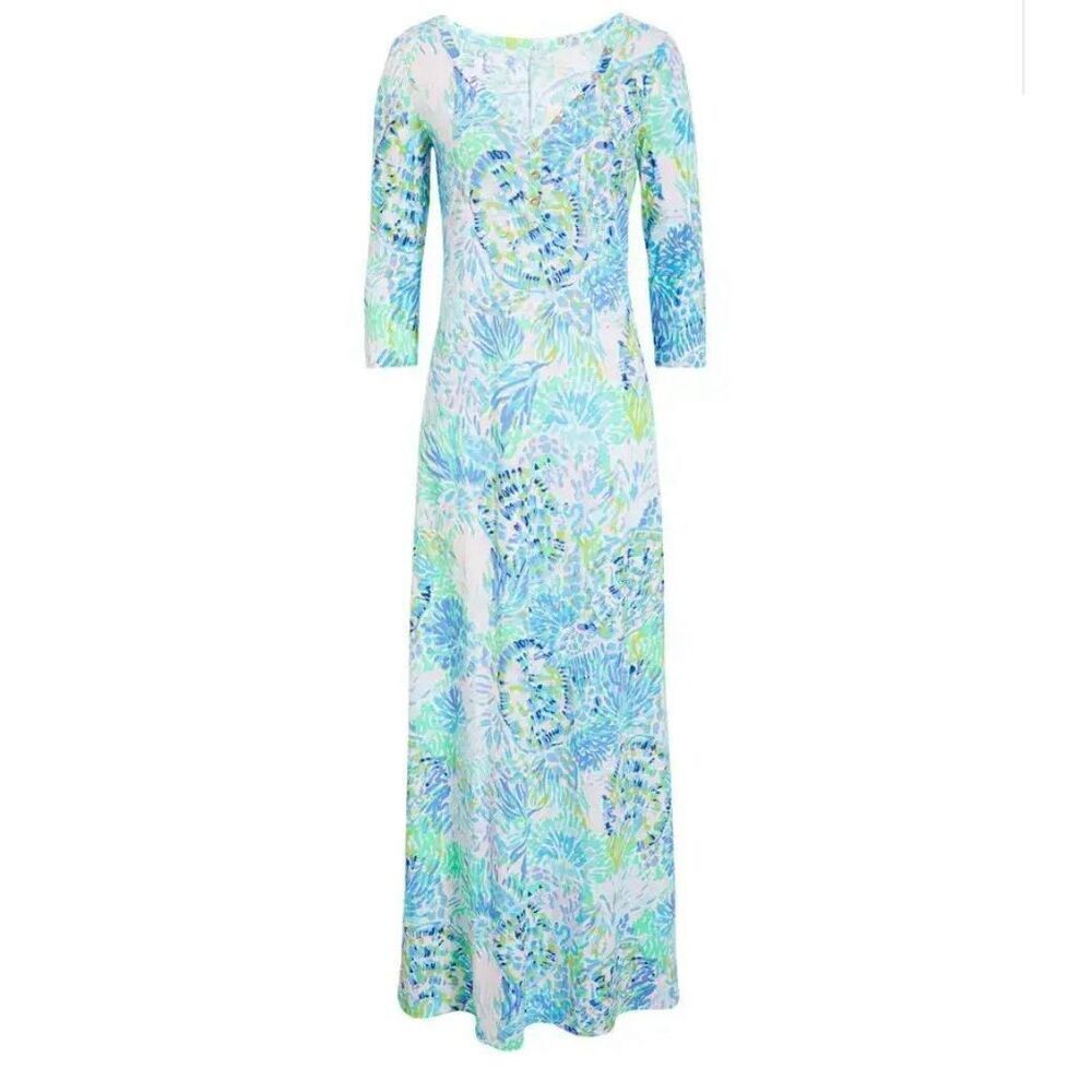 Lilly Pulitzer Palmetto Dress in Multi Shell of a Party Blue Size S - Picture 2 of 12